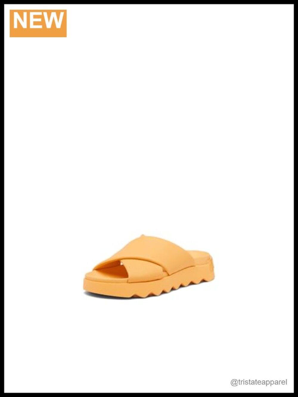 Crisscross Slide Sandals Leather Open Toe Slip On Casual Walking